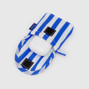 Puffy Earbuds Case - Blue Painted Stripe