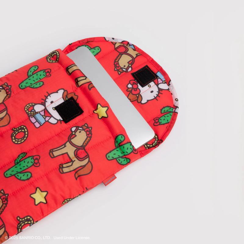 Puffy Laptop Sleeve 13"/14" - Hello Kitty Western