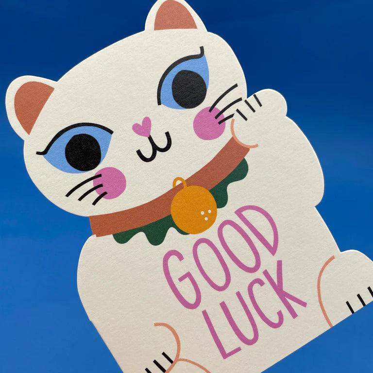 Good Luck Die-Cut Cat