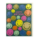 Happy Birthday - Smiley Faces Card