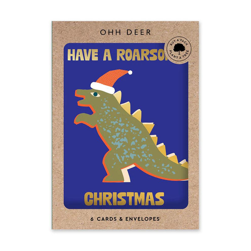 Roarsome Christmas Card Set
