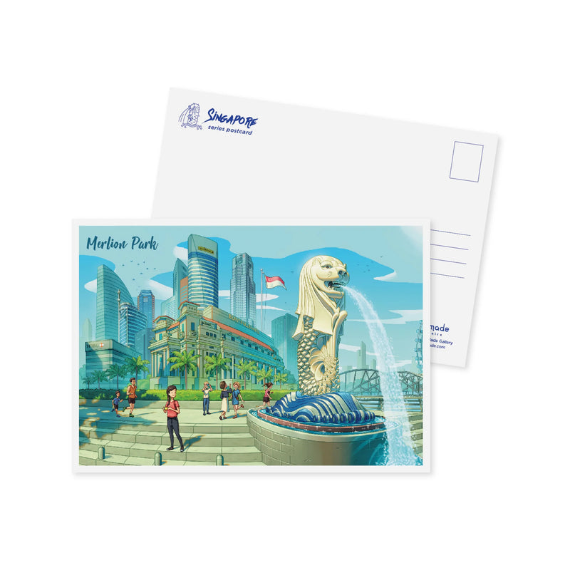 Singapore Roadtrip Postcard - Merlion Park