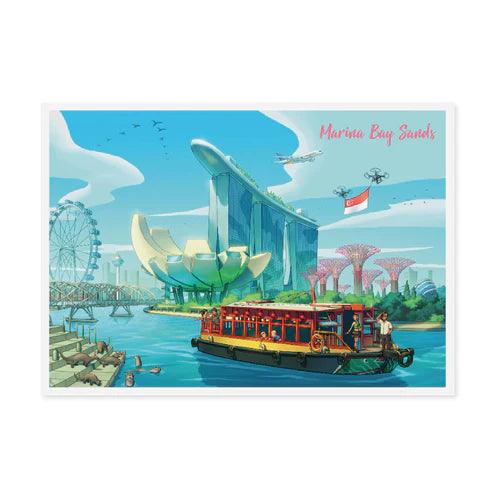 Singapore Roadtrip Postcard - Marina Bay Sands