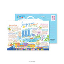 Singapore Postcard Doodle Land - Singapore On Foot