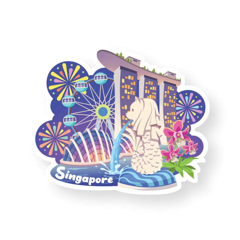 Singapore Shaped Postcard - A Port to Remember
