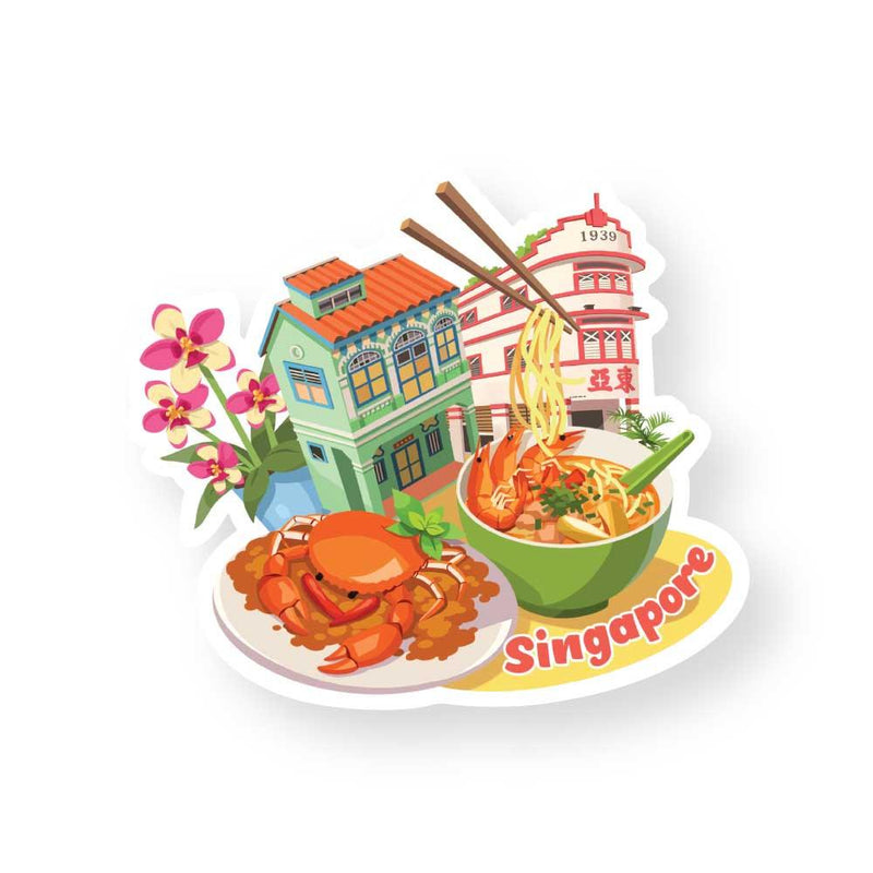 Singapore Shaped Postcard - The Singaporean Experience