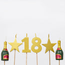 Cake Candles - 18th Milestone
