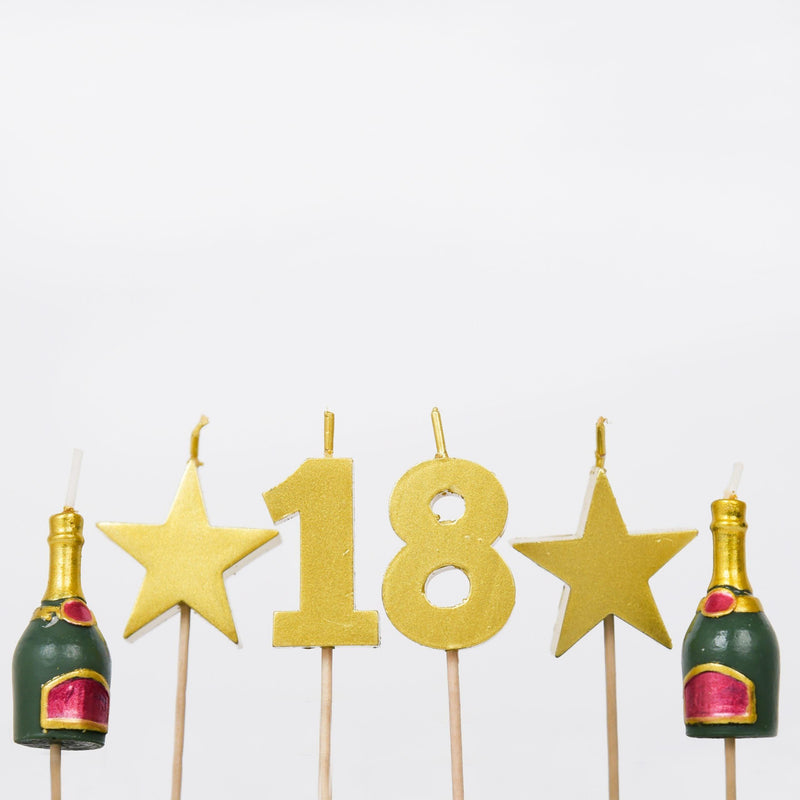 Cake Candles - 18th Milestone