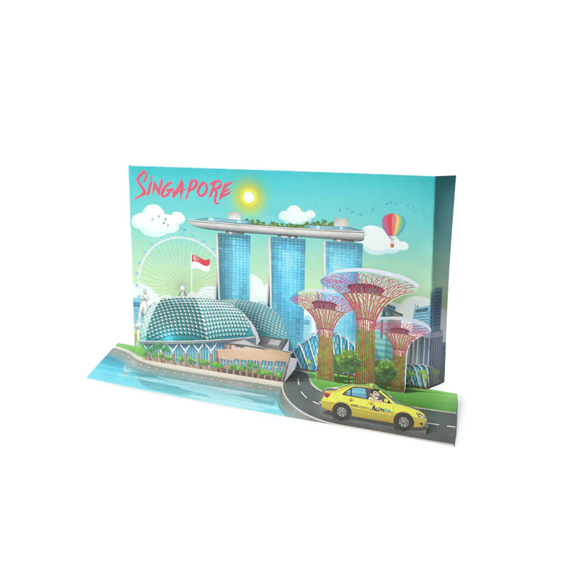 Singapore Popup Postcard - Esplanade and Marina Bay Sands