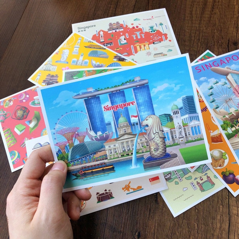 Singapore Postcard Set - Collectible Set A