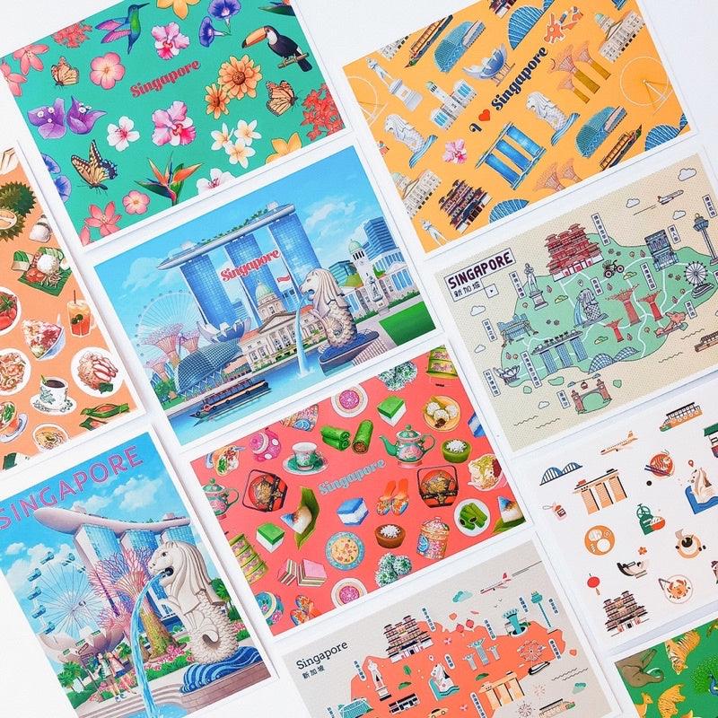 Singapore Postcard Set - Collectible Set A