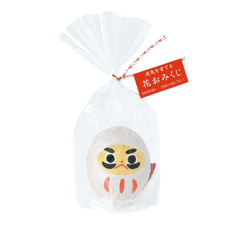 Omedeta Fortune Daruma - White