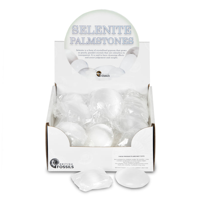 Selenite Palmstones