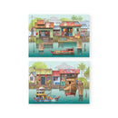 Popup Postcard - The Rhythm of Fishing Village