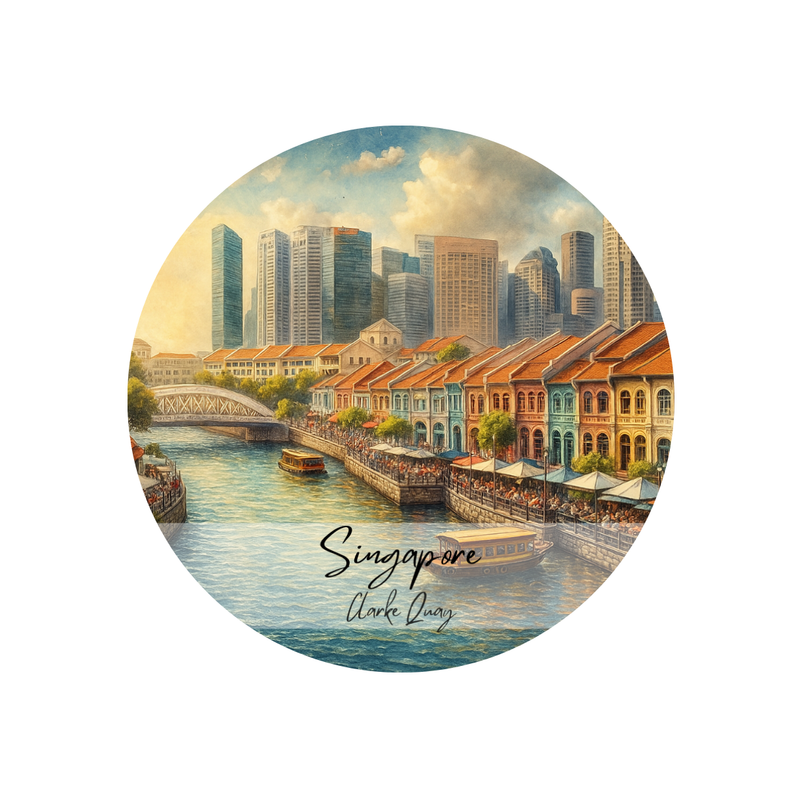 Ceramic Coaster - Clarke Quay