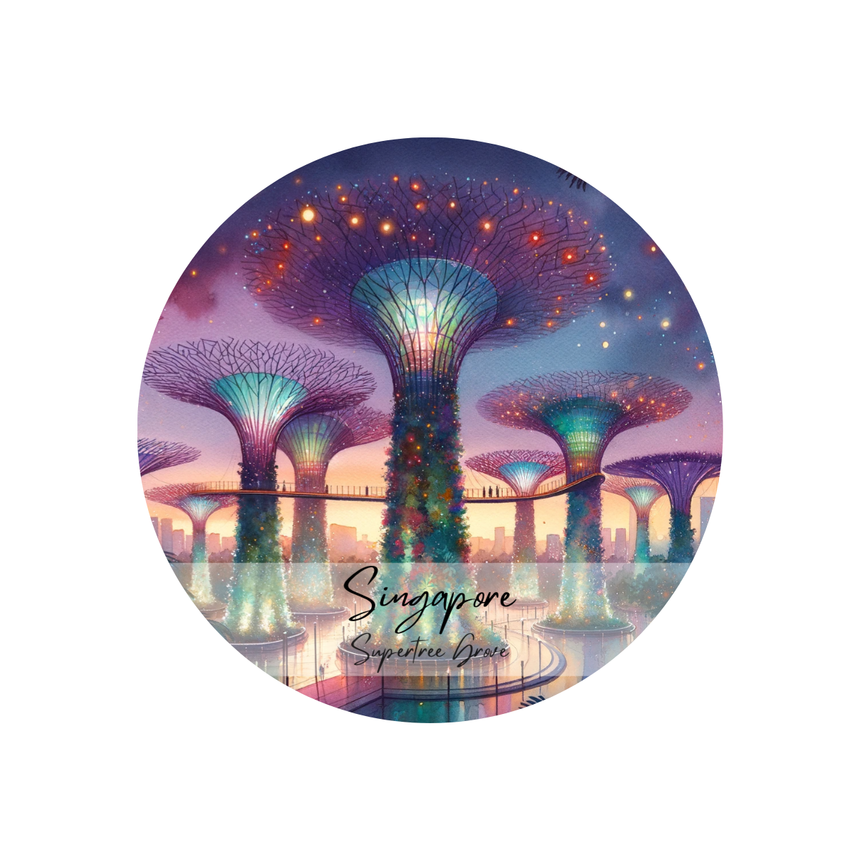 Ceramic Coaster - Supertree Grove | Spectrum Store: Family Lifestyle Store