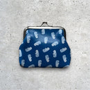 Merlion Kiss Lock Purse - Navy