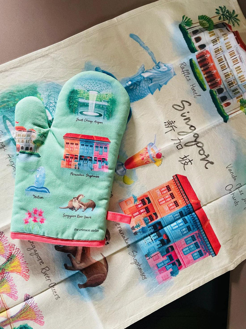 Singapore Icons Oven Mitt