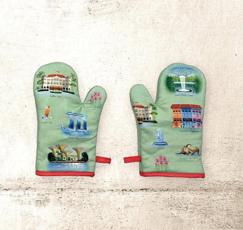 Singapore Icons Oven Mitt