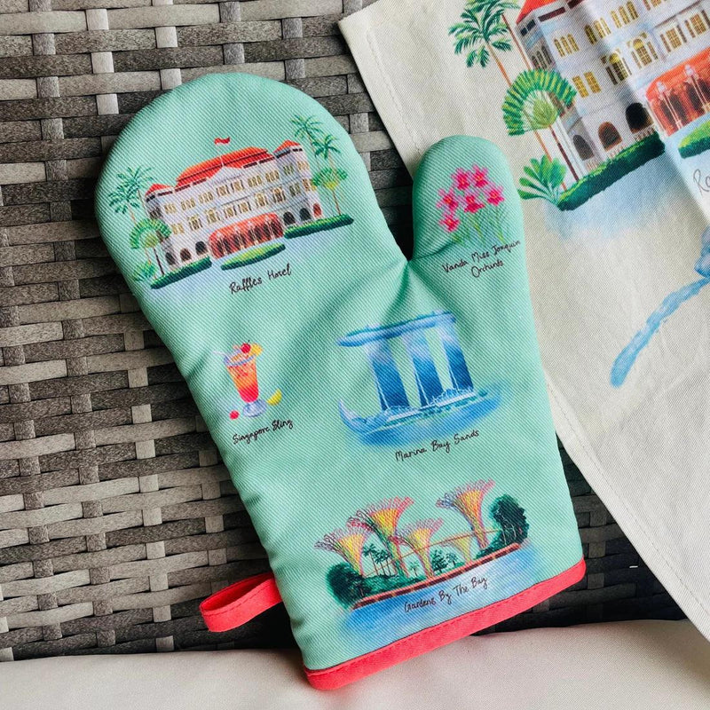 Singapore Icons Oven Mitt