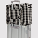 Small Cloud Carry-On - Black and Cream Gingham