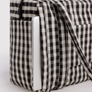 Small Cloud Carry-On - Black and Cream Gingham