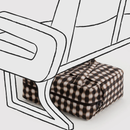 Small Cloud Carry-On - Blurred Gingham Brown
