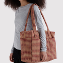 Small Cloud Carry-On - Tan Houndstooth
