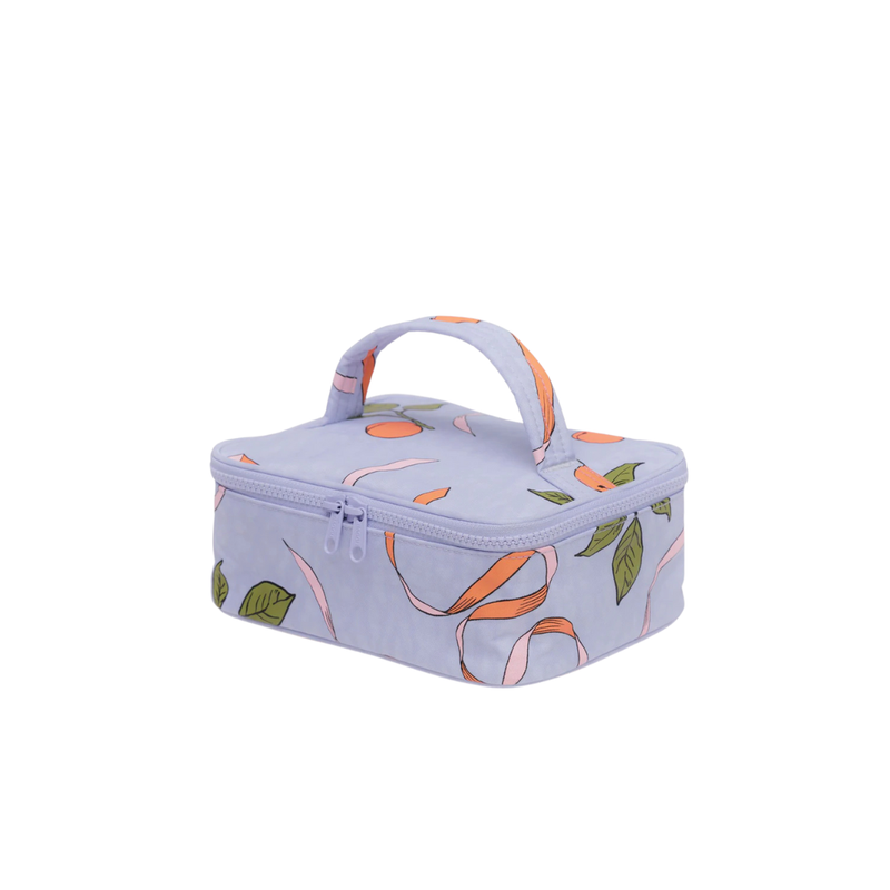 Small Cosmetic Case - Apricots & Ribbons