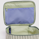 Small Cosmetic Case - Sage Stripe
