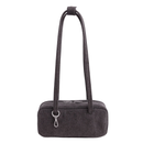 Small Denim Bowler Bag - Washed Black Denim
