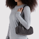 Small Denim Bowler Bag - Washed Black Denim