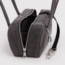 Small Denim Bowler Bag - Washed Black Denim