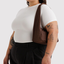 Small Nylon Meringue Bag - Coffee
