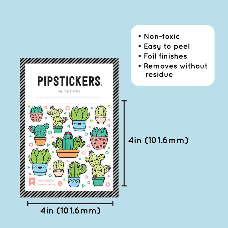 Smiling Succulents Stickers