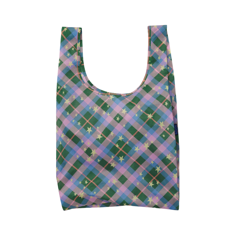 Standard Baggu - Green Star Plaid