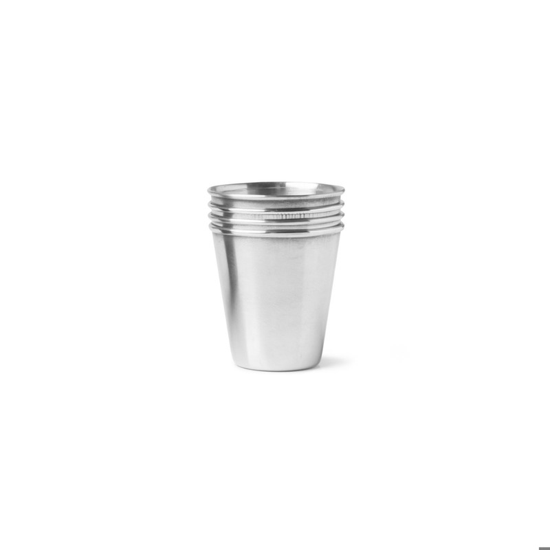Straight Shooters 4-Pack Portable Shot Glasses - Yellow