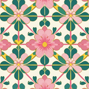Sticker Peranakan - Straits Orchid Motif