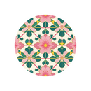 Peranakan Diatomite Coaster -  Straits Orchid Motif