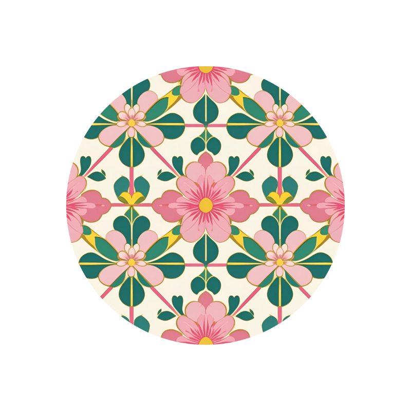 Peranakan Coaster -  Straits Orchid Motif