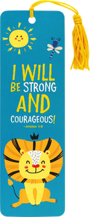 Beaded Bookmark: Strong Courageous
