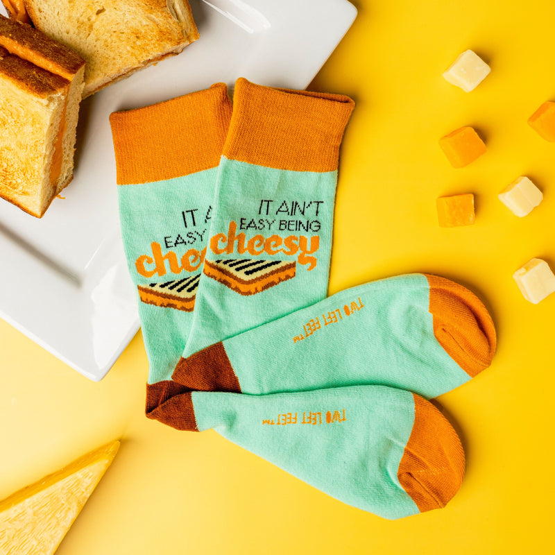Chatterbox Socks: It Ain't Easy Bring Cheesy
