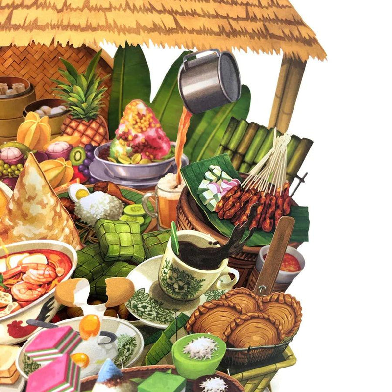 Singapore 3D Greeting Card - Food Paradise