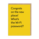 Congrats on New Place What's The Wifi Password Card