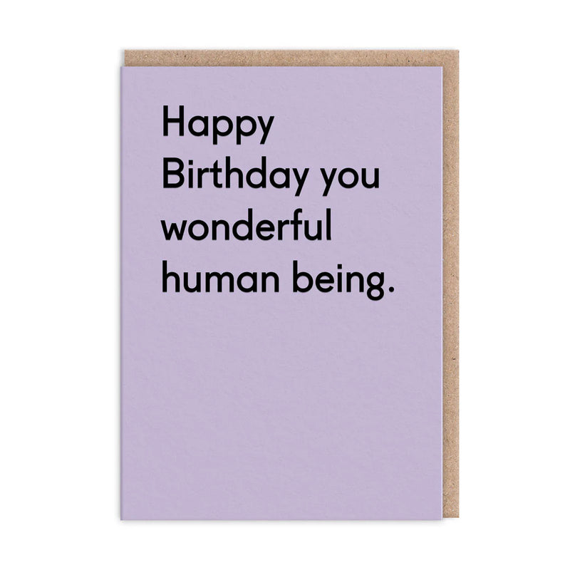 Wonderful Human Being Greeting Card