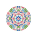 Peranakan Diatomite Coaster - Turquoise Peony Bloom