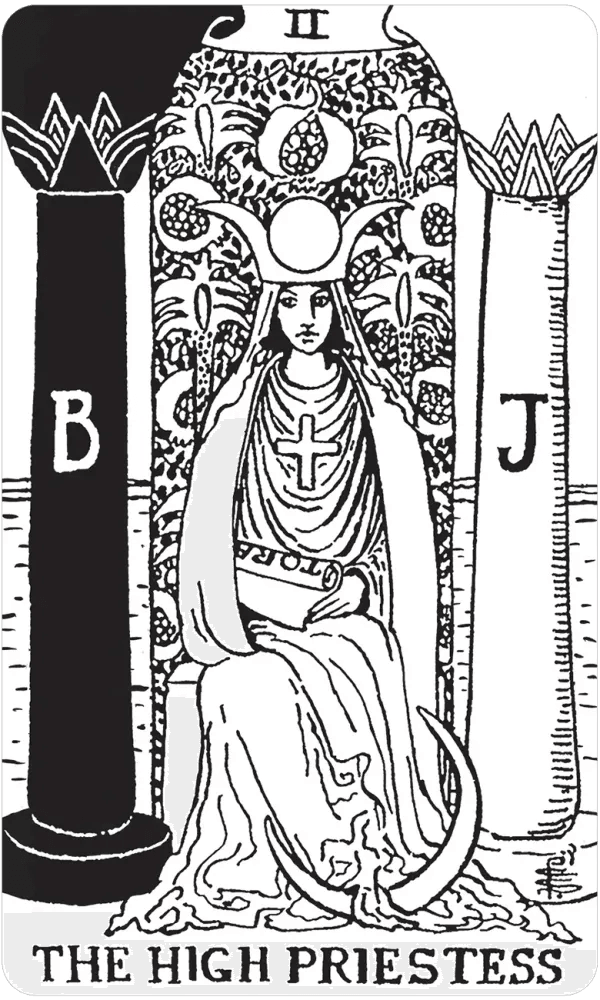 Rider-Waite Tarot Deck - Black & White