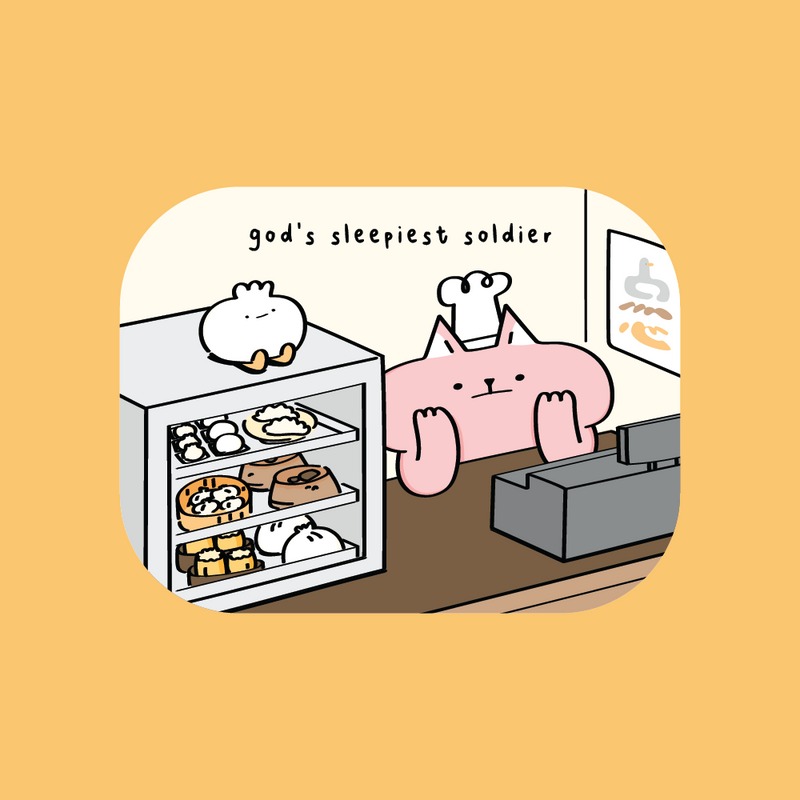 Vinyl Sticker - God's Sleepiest Soldier