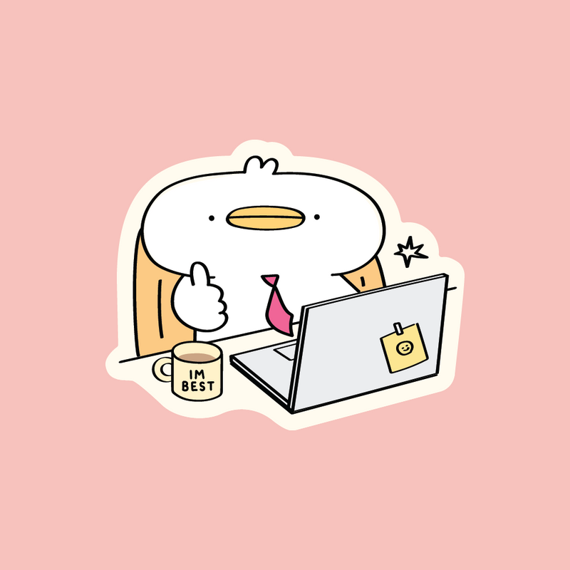 Vinyl Sticker - Im Best Duck