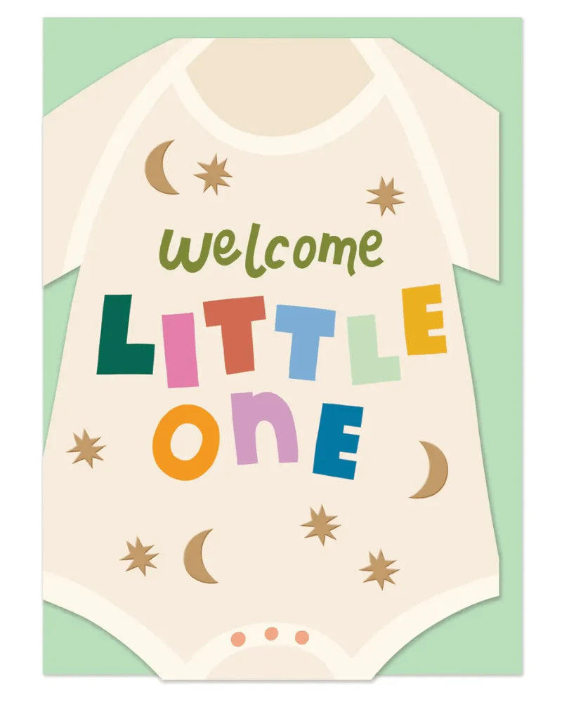 Welcome Little One Baby Grow Card
